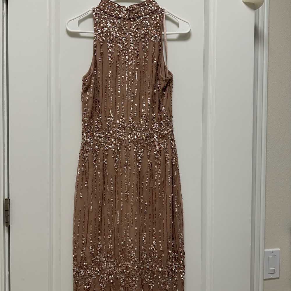 Short sleeve/dress bottom Adrianna Papell size 6 mauve/light pink